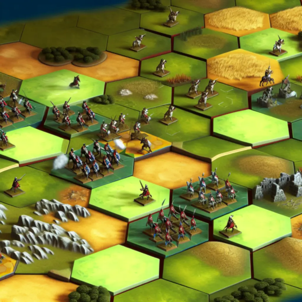 Starcie jednostek na heksach w Civilization VI z wsparciem oblężniczym